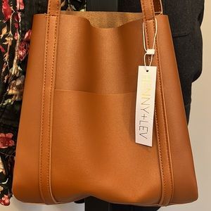 Henny and Lev Danielle Tote Bag in Cognac